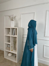 Load image into Gallery viewer, Safiya Silver Embellished Abaya
